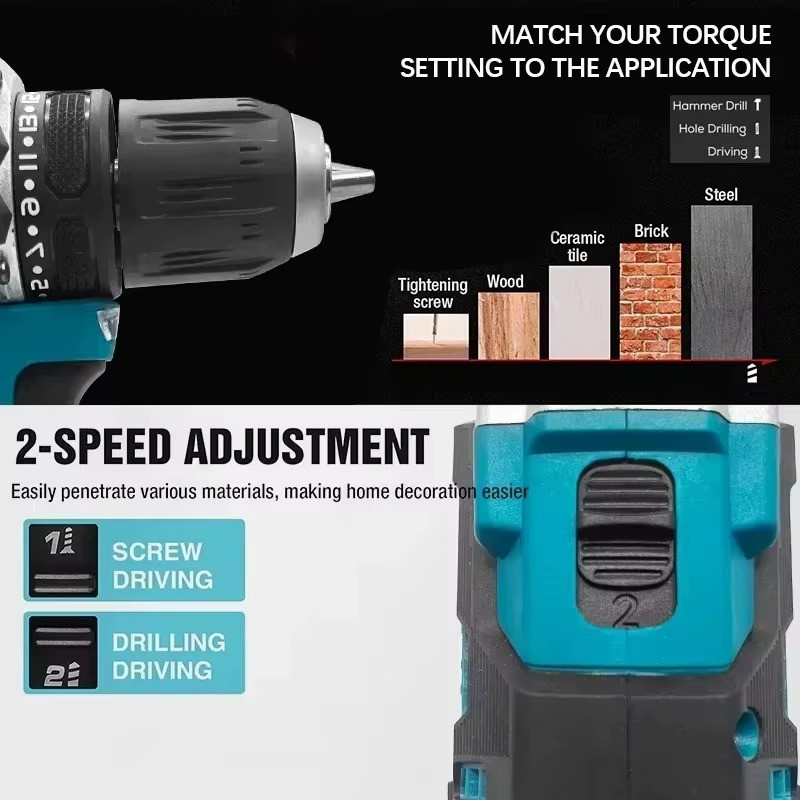 18V Brushless Cordless Drill Driver For Makita | DDF487 Type Bare Unit - Image 5