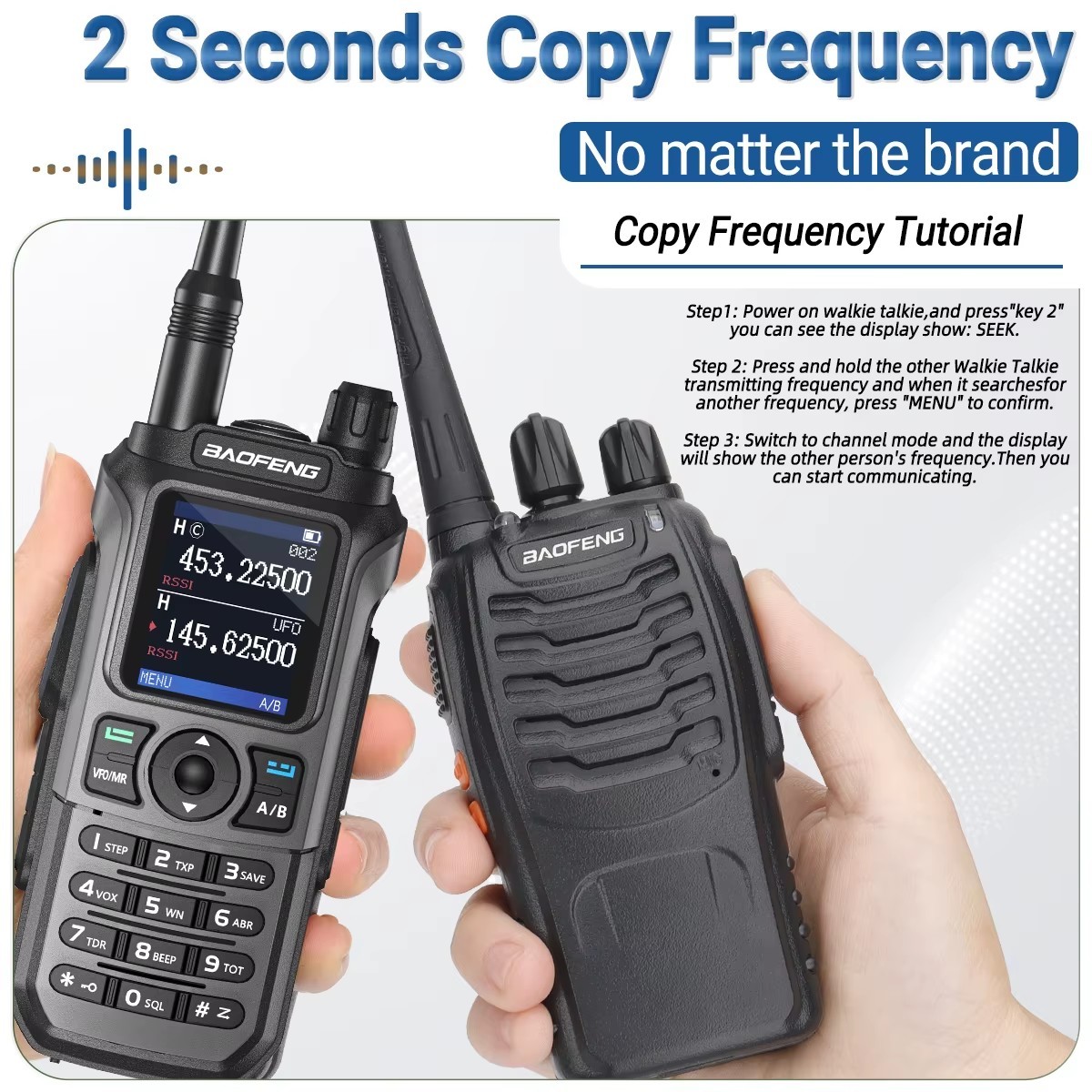 Baofeng UV-21 Pro Walkie Talkie Multi-Band Type-C Ham Two-Way Radio - Image 3