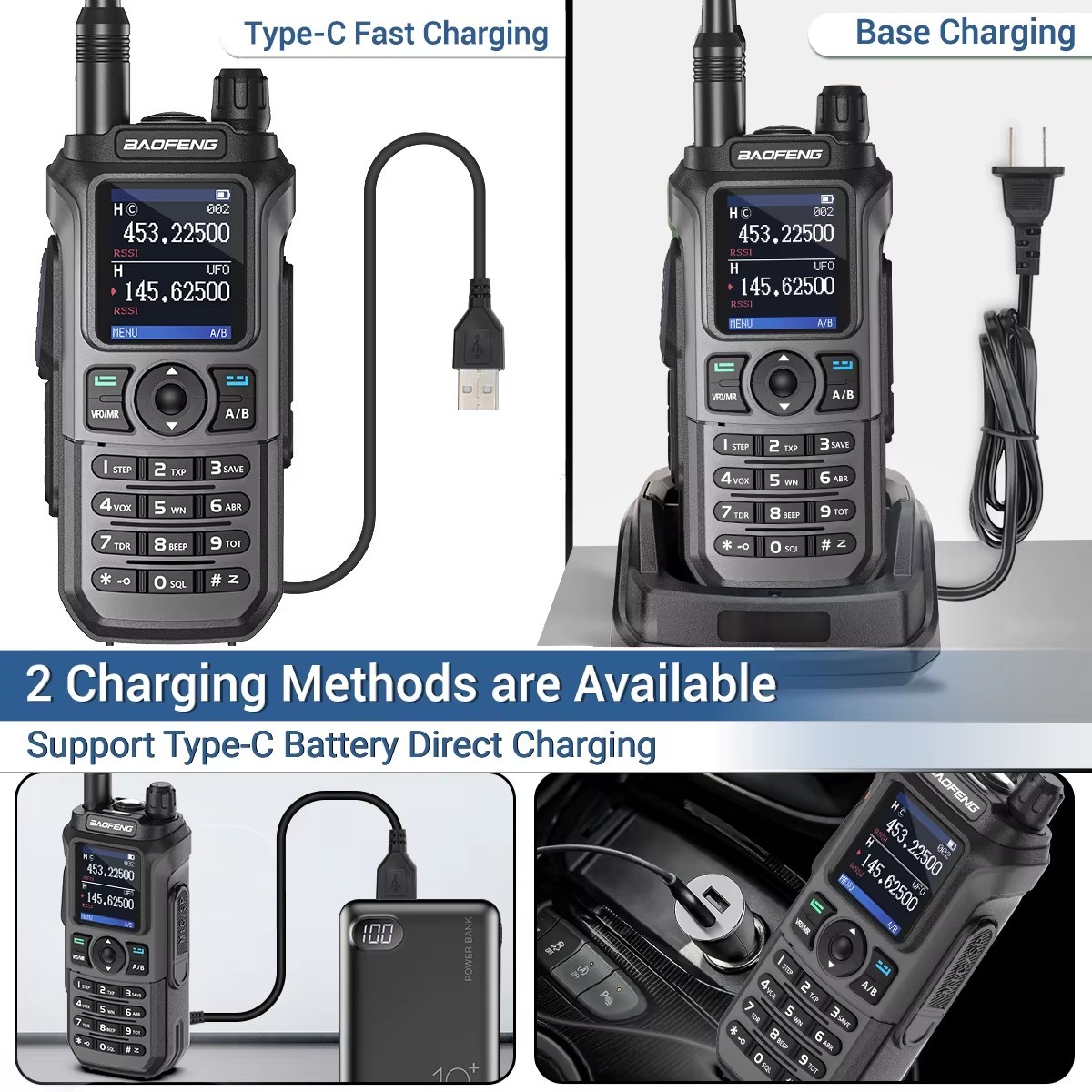 Baofeng UV-21 Pro Walkie Talkie Multi-Band Type-C Ham Two-Way Radio - Image 6