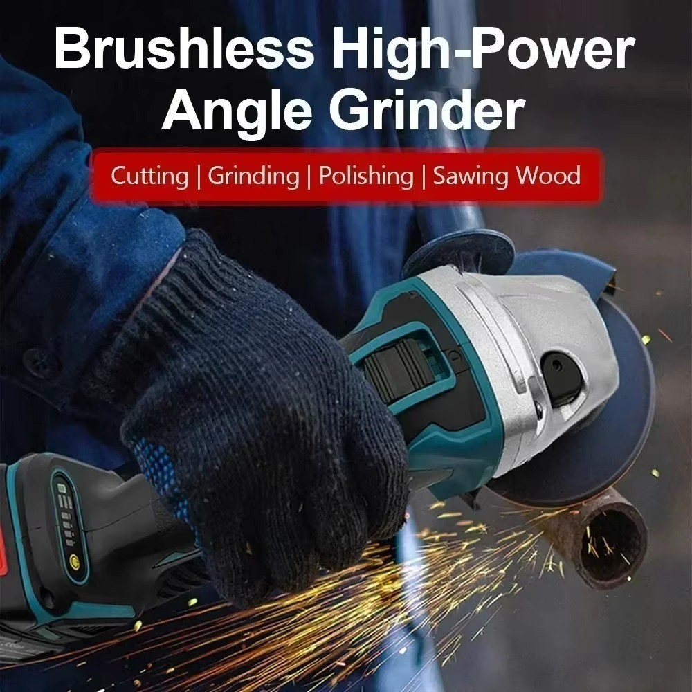 DGA404 Style Brushless Cordless Angle Grinder 125mm For Makita 18V LXT Bare Tool - Image 3