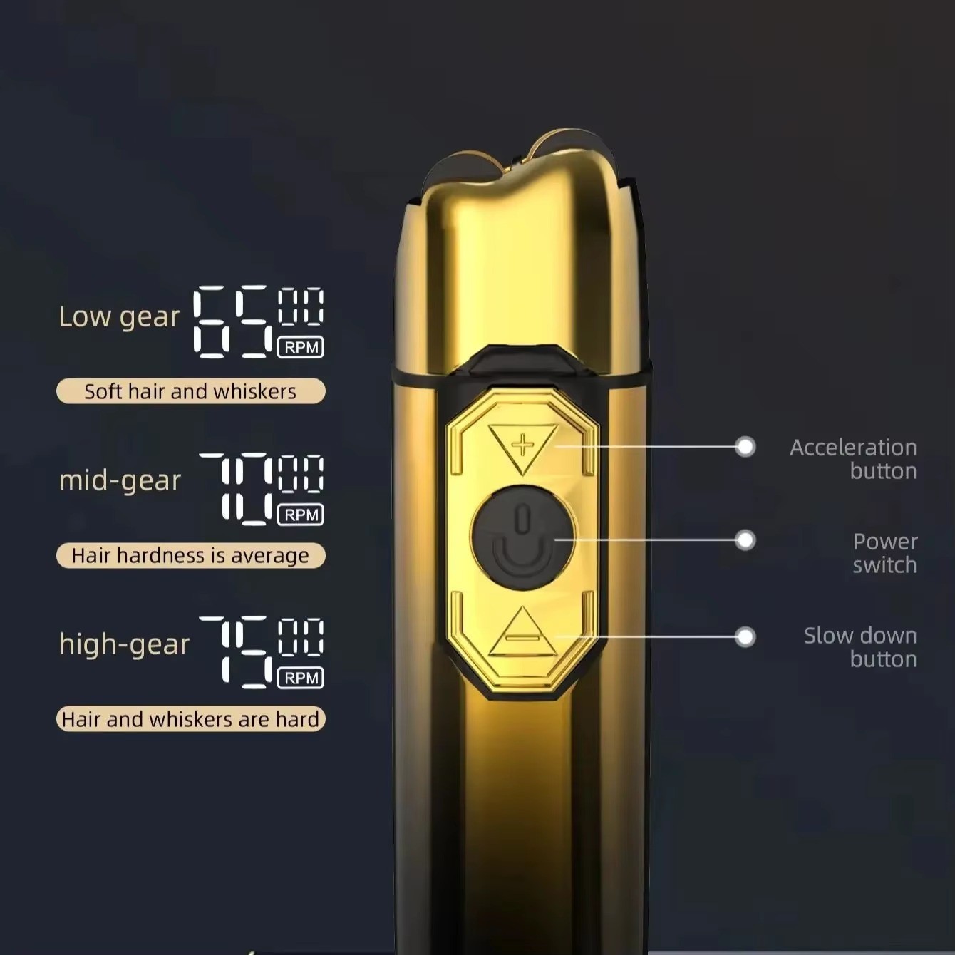 KEMEI Electric Shaver Razor Foil LCD Beard Trimmer Cordless Rechargeable KM-TX10 - Image 2