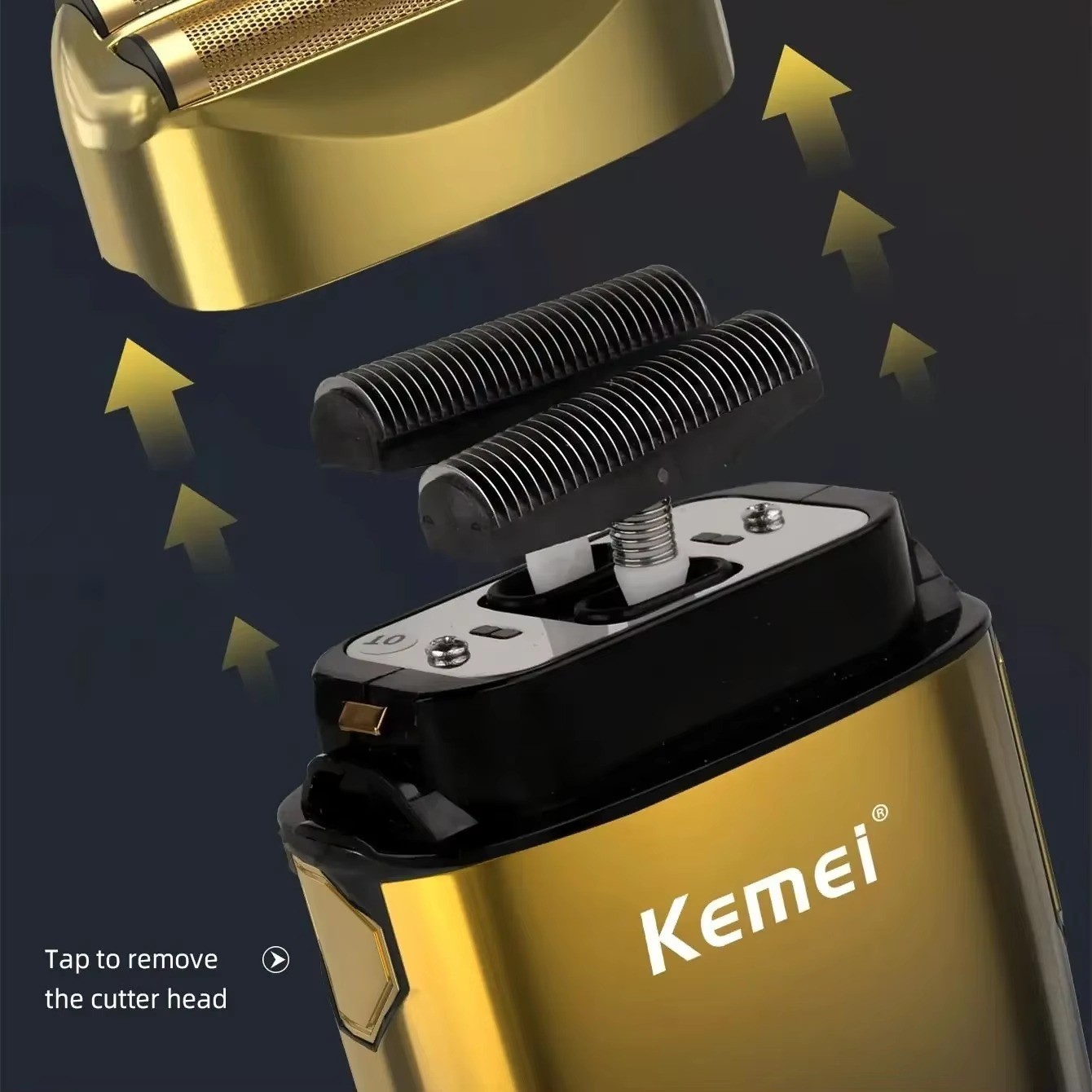 KEMEI Electric Shaver Razor Foil LCD Beard Trimmer Cordless Rechargeable KM-TX10 - Image 3