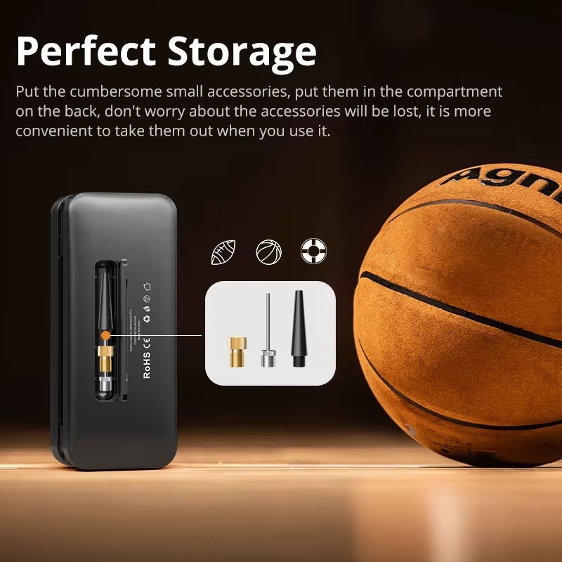 Rechargeable Digital Air Pump Tyre Inflator Cordless Compressor Car Bike 94PSI - Image 2
